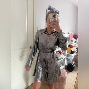 Urban outfitters silver dress